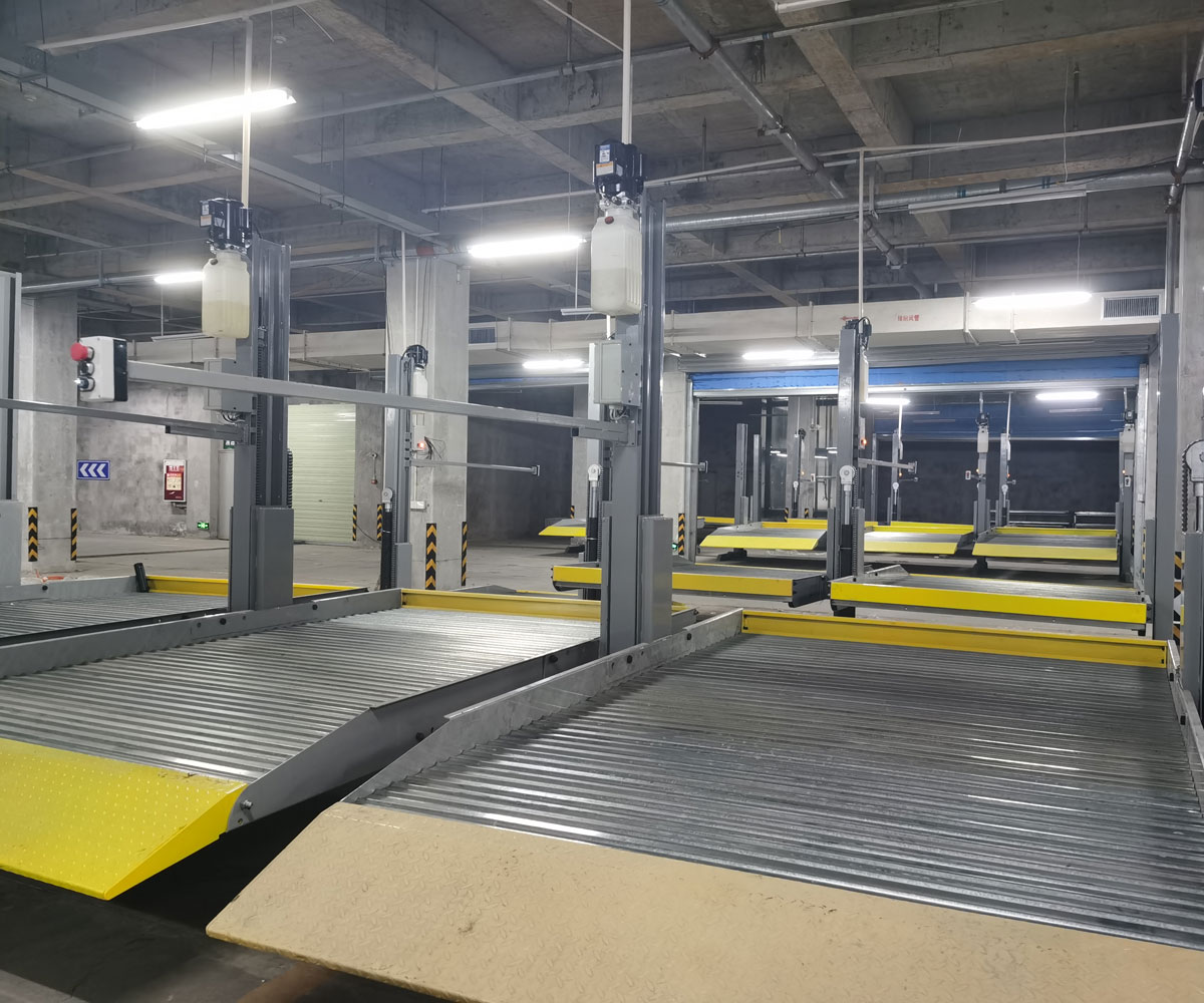 宜賓2層升降式機械停車場安裝