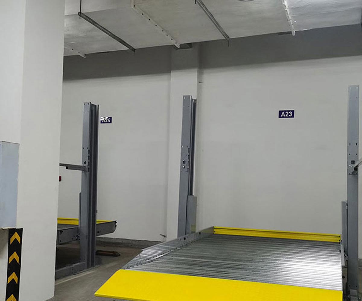 播州雙層簡易類機械立體停車設備回收