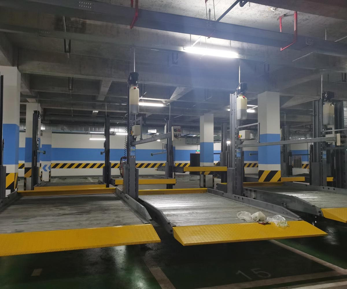 青川小區兩柱簡易類立體停車場設備