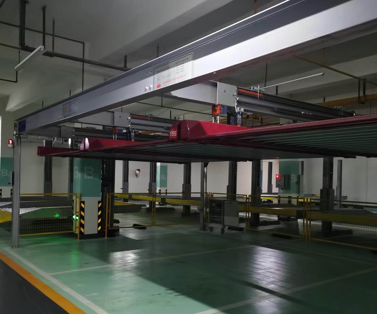 綿竹PJS四柱簡易升降機械式立體車庫設備