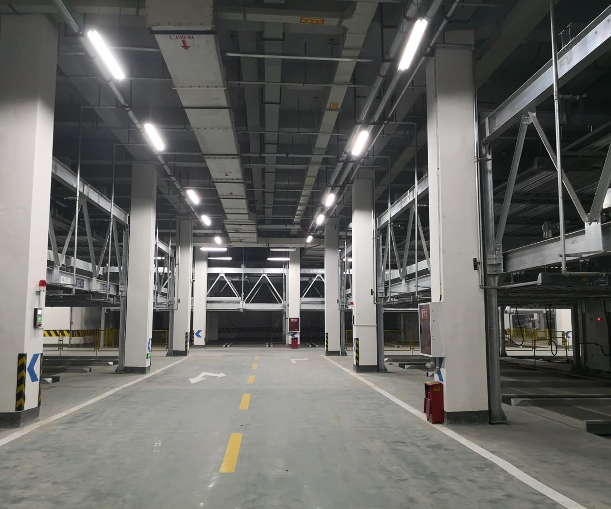 湄潭單列PSH2二層升降橫移機械式立體車庫設備