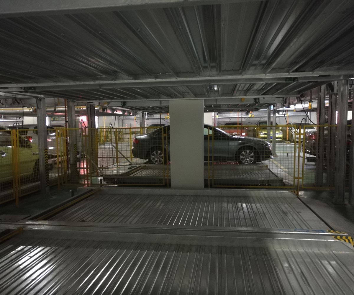 宜賓負一正一地坑PSH2D1二層升降橫移機械式立體車庫設備