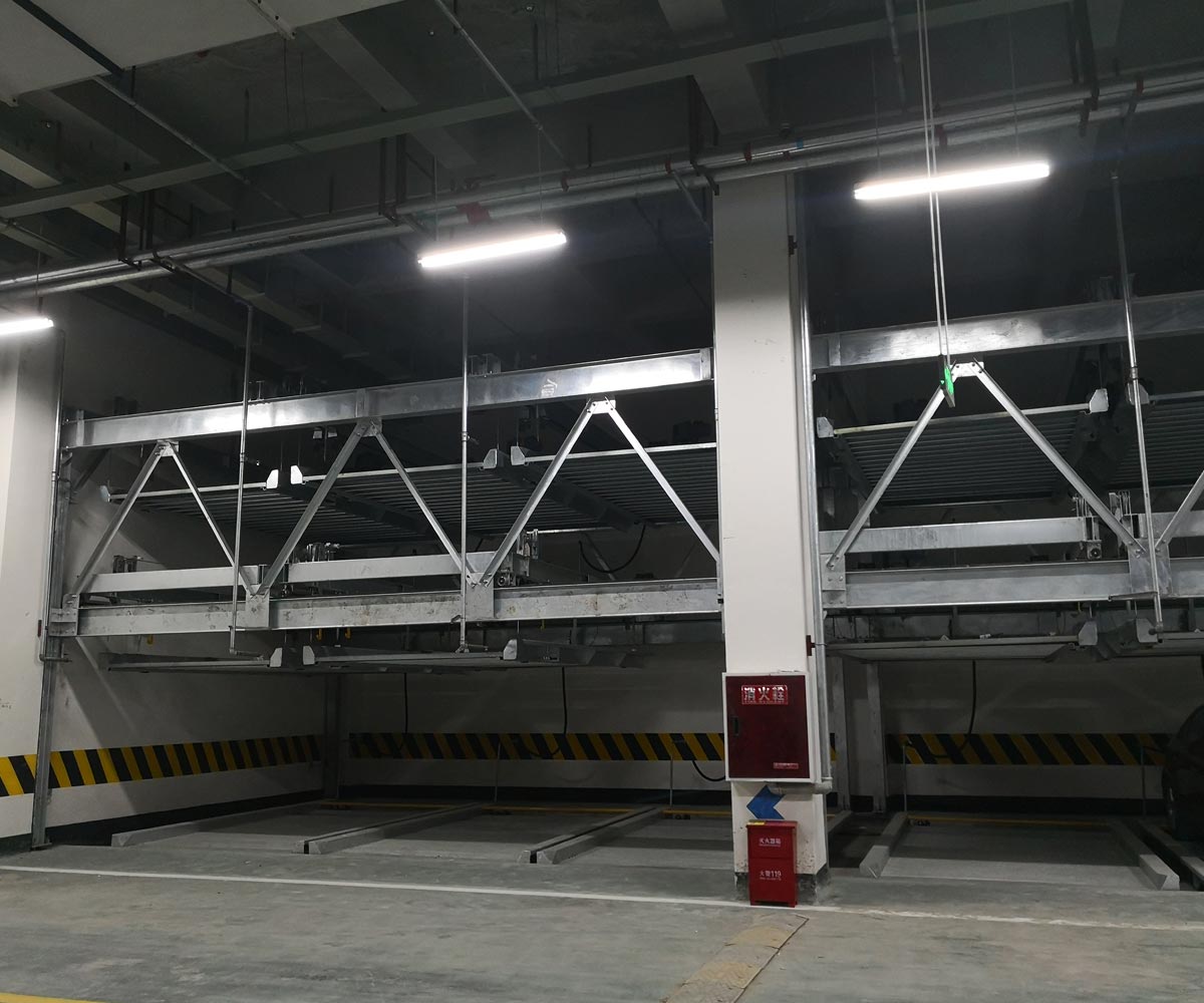 青白江四至六層PSH4-6升降橫移機械式立體車庫設備
