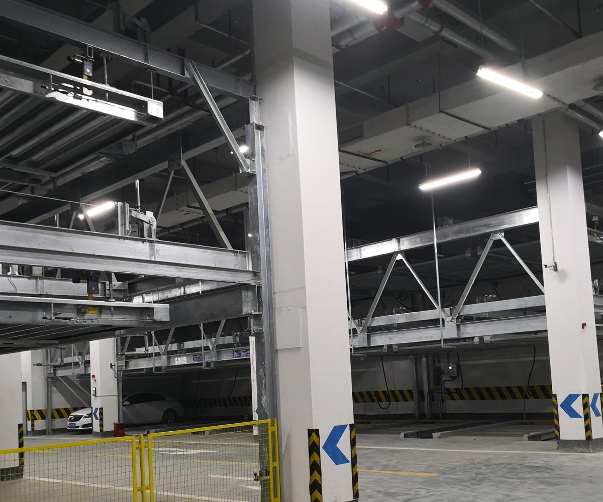 丹寨負一正三地坑PSH4D1四層升降橫移機械式立體車庫設備