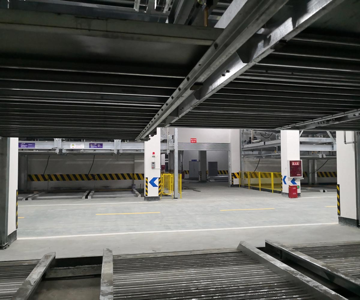 通江PSH6六層升降橫移機械式立體車庫設備
