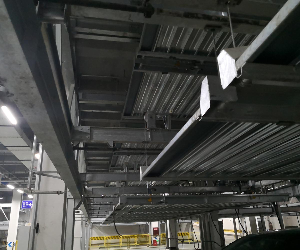 都江堰PSH7七層升降橫移機械式立體車庫設備