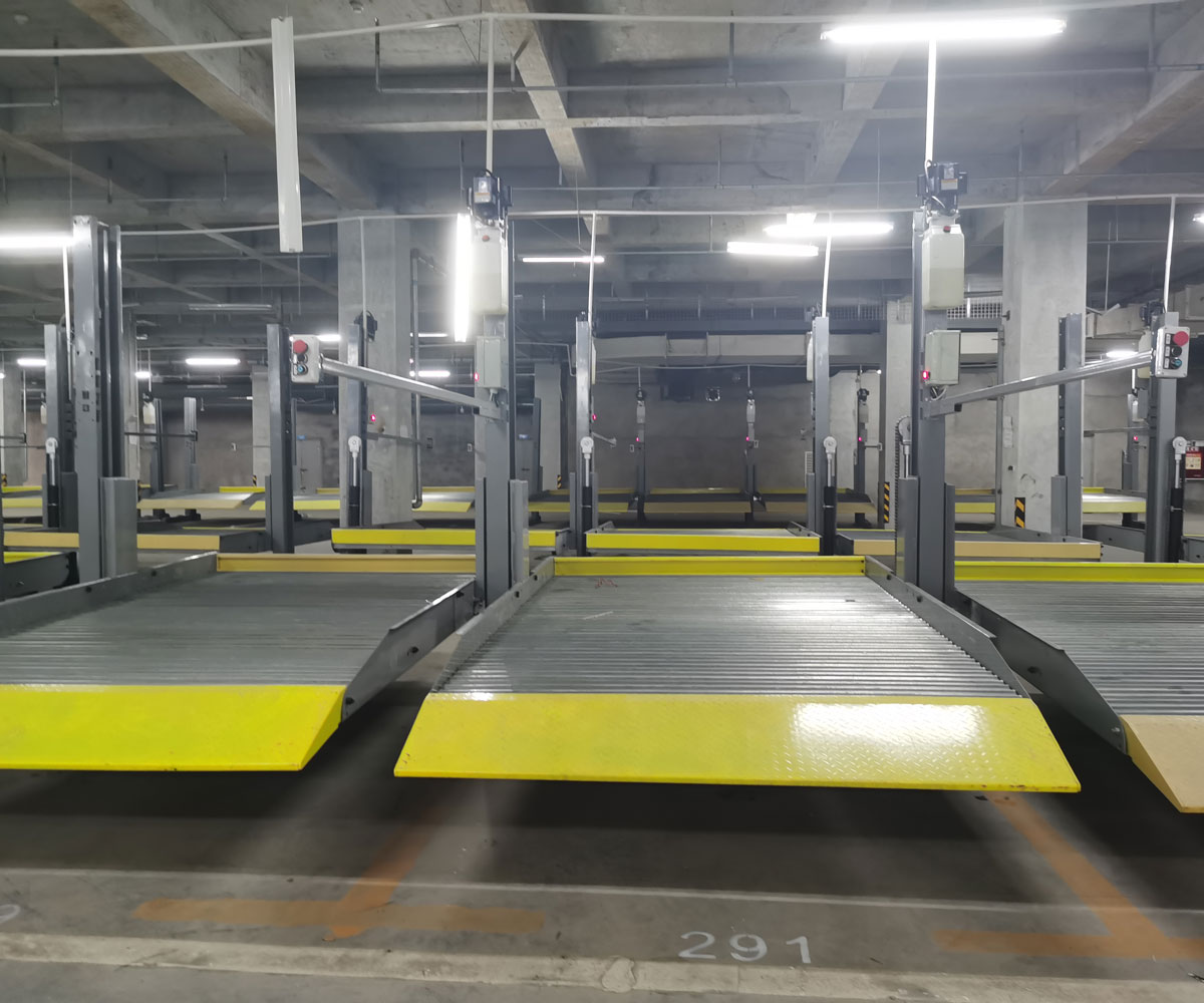 邛崍二柱簡易升降機械式立體停車設備